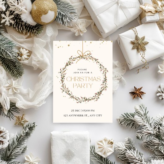 Invitation Fête de Noël Delicy & Whimsical