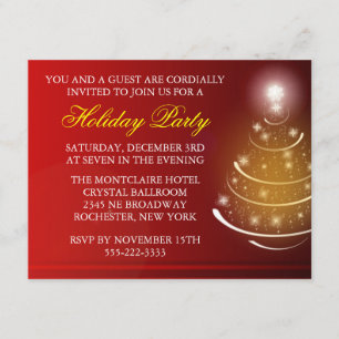 Invitation Fête de Noël d'entreprise