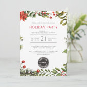 Invitation Fête de Noël d'entreprise (Debout devant)