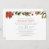 Invitation Fête de Noël d'entreprise (Devant / Derrière)