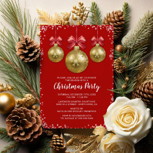 Invitation Fête de Noël d'entreprise