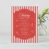 Invitation Fête de Noël d'entreprise (Debout devant)