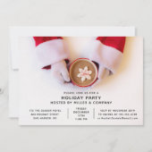 Invitation Fête de Noël d'entreprise de Père Noël (Devant)