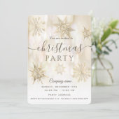 Invitation Fête de Noël d'entreprise Gold (Debout devant)