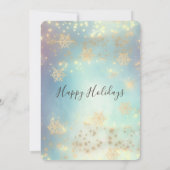 Invitation Fête de Noël d'entreprise luxueuse (Dos)