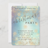 Invitation Fête de Noël d'entreprise luxueuse (Devant)