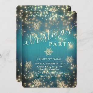 Invitation Fête de Noël d'entreprise luxueuse