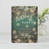 Invitation Fête de Noël d'entreprise luxueuse Invi (Debout devant)