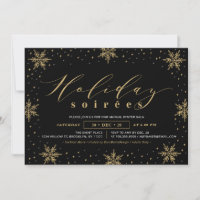 Fête de Noël d'entreprise Or & Noir