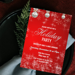 Invitation Fête de Noël d'entreprise pour les employés
