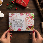 Invitation Fête de Noël d'entreprise rustique