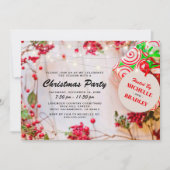 Invitation Fête de Noël d'entreprise rustique (Devant)