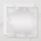 Invitation Fête de Noël d'entreprise Santa Hat Snowflake (Dos)