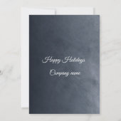 Invitation Fête de Noël d'entreprise simple de snowflacon (Dos)