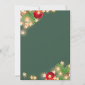 Invitation Fête de Noël d'entreprise Stars and Baubles (Dos)