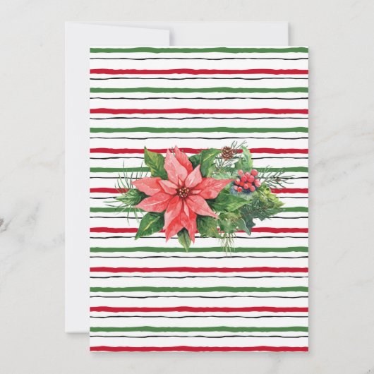 Invitation Fête de Noël des amis (Dos)