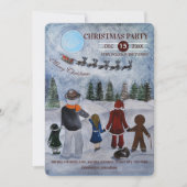 Invitation Fête de Noël des amis festifs (Devant)