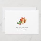 Invitation Fête de Noël des animaux de forêt (Dos)