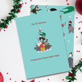 Invitation Fête de Noël des animaux sauvages de l'entreprise