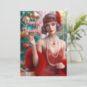 Invitation Fête de Noël des années 1920 (Debout devant)