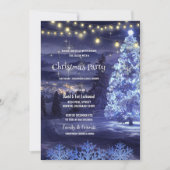 Invitation Fête de Noël des arbres de la ville d'hiver (Devant)