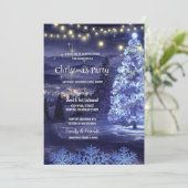 Invitation Fête de Noël des arbres de la ville d'hiver (Debout devant)
