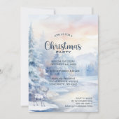 Invitation Fête de Noël des arbres d'hiver (Devant)