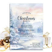 Invitation Fête de Noël des arbres d'hiver