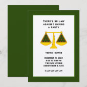 Invitation Fête de Noël des avocats (Devant / Derrière)