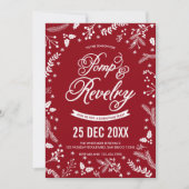 Invitation Fête de Noël des baies d'hiver à Cherry (Devant)