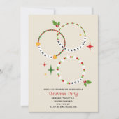 Invitation Fête de Noël des bracelets d'amitié (Devant)