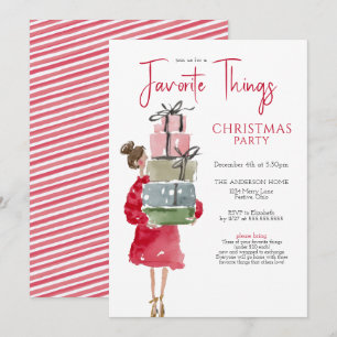 Invitation Fête de Noël des Choses Préférées
