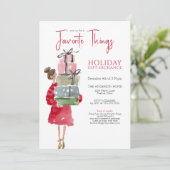 Invitation Fête de Noël des Choses Préférées (Debout devant)