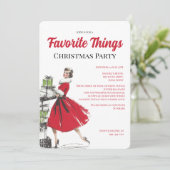 Invitation Fête de Noël des Choses Préférées (Debout devant)