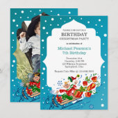 Invitation Fête de Noël des enfants (Devant / Derrière)