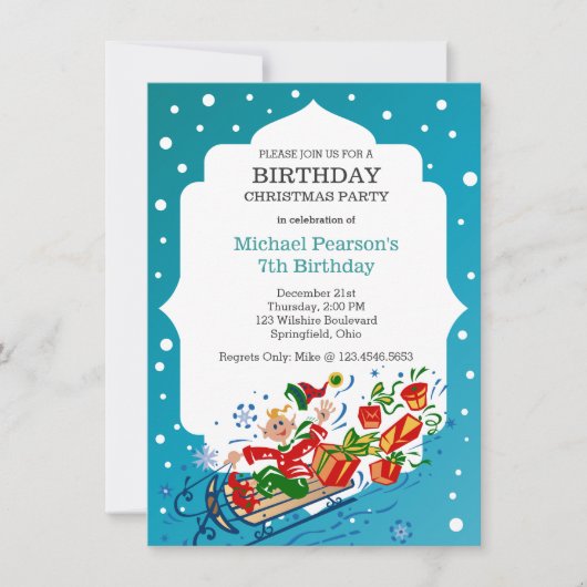 Invitation Fête de Noël des enfants (Devant)