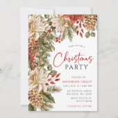 Invitation Fête de Noël des entreprises d'hiver (Devant)