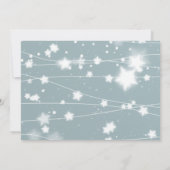 Invitation Fête de Noël des Étoiles de neige rouge de Scarf S (Dos)