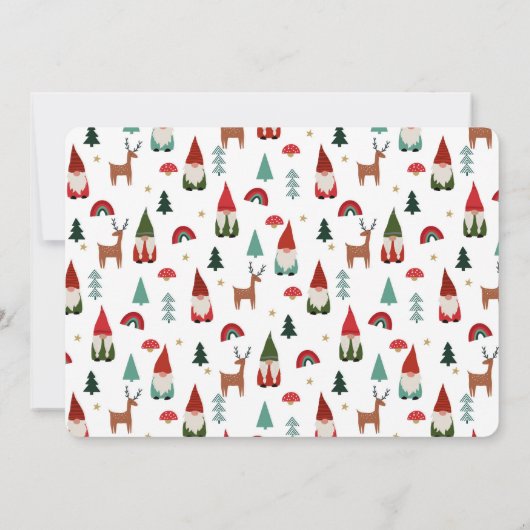Invitation Fête de Noël des Gnomes (Dos)