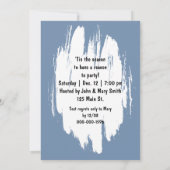 Invitation Fête de Noël des manchots (Dos)