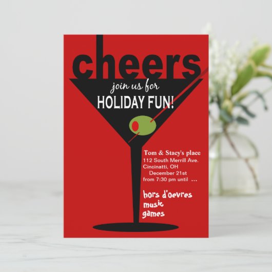 Invitation Fête de Noël des Martini (Debout devant)