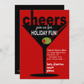 Invitation Fête de Noël des Martini (Devant / Derrière)