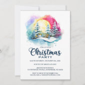 Invitation Fête de Noël des neiges d'hiver (Devant)