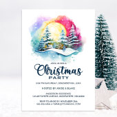 Invitation Fête de Noël des neiges d'hiver