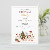 Invitation Fête de Noël des oies (Debout devant)