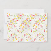 Invitation Fête de Noël des palmiers tropicaux (Dos)