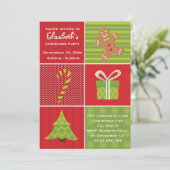 Invitation Fête de Noël des petits enfants (Debout devant)