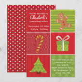 Invitation Fête de Noël des petits enfants (Devant / Derrière)