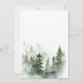 Invitation Fête de Noël des pins à cordes (Dos)