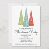 Invitation Fête de Noël des pins modernes du siècle (Devant)